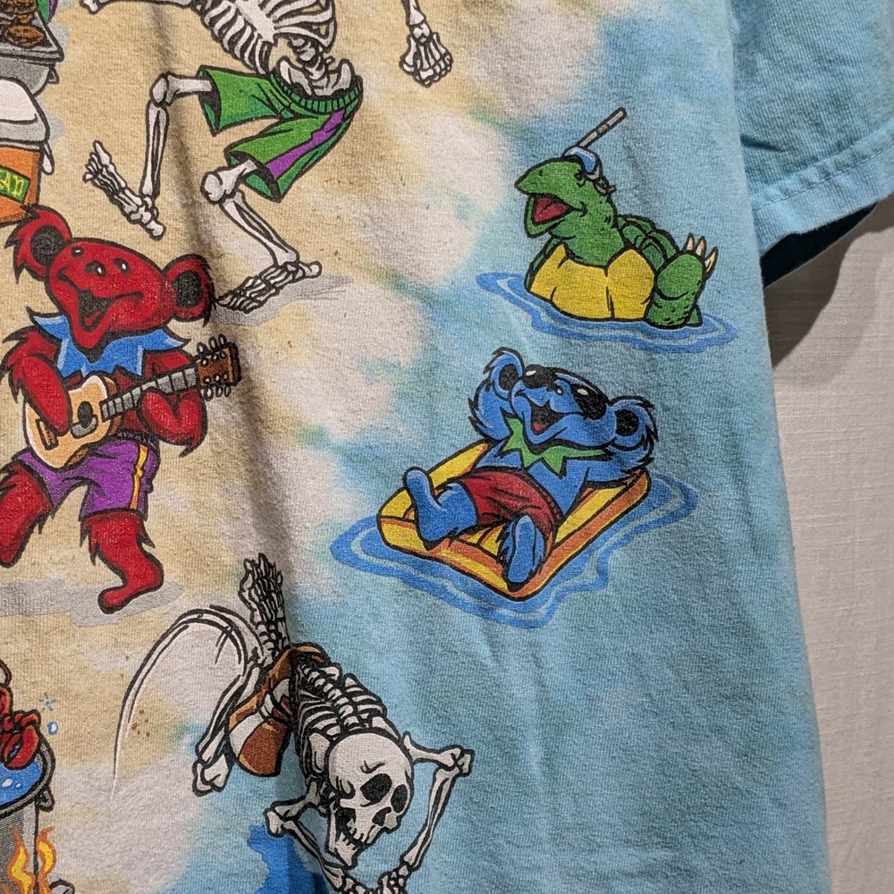 Liquid Blue Grateful Dead Tie-Dye T-Shirt Medium - Picture 6 of 13
